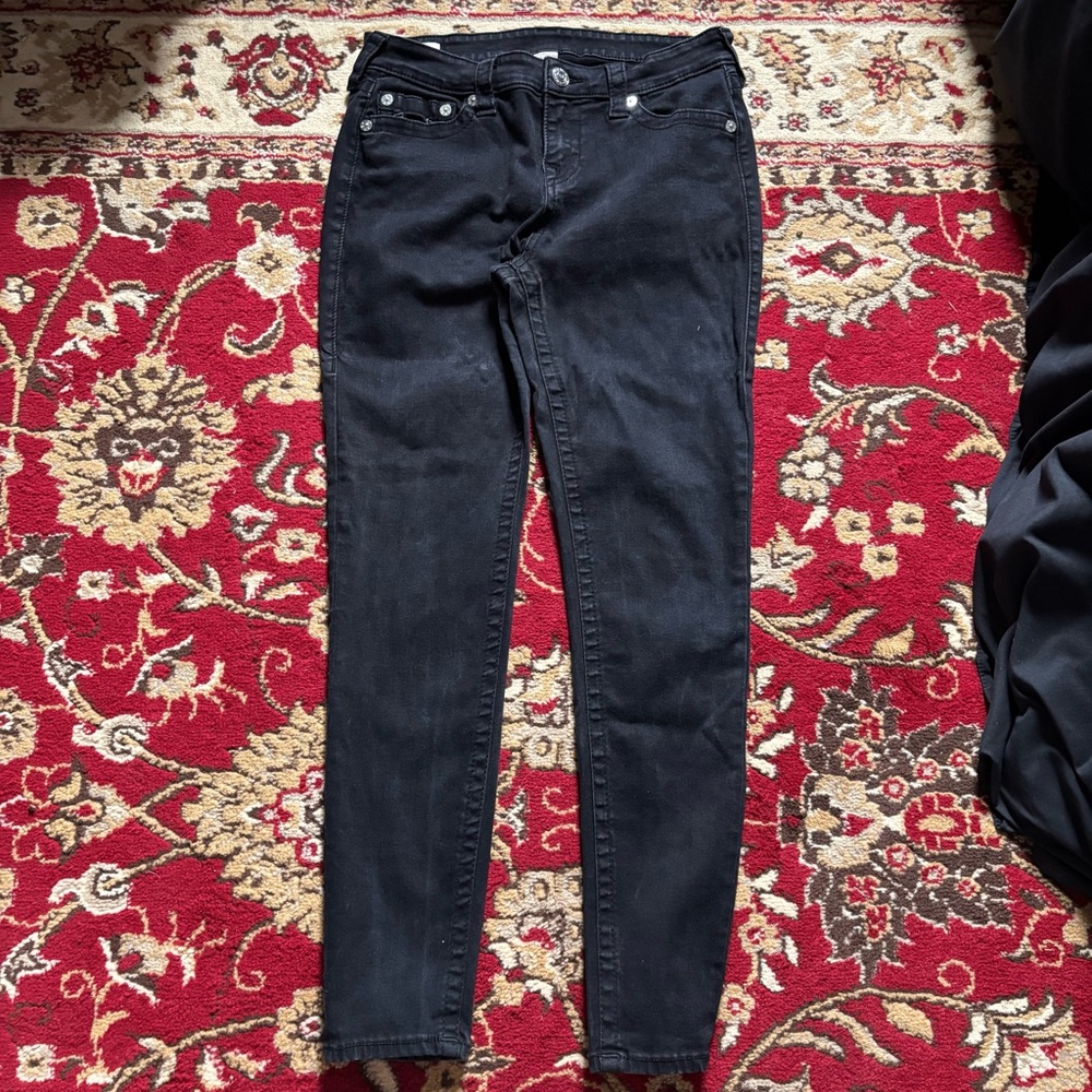 True Religion Women's Black Skinny Jeans